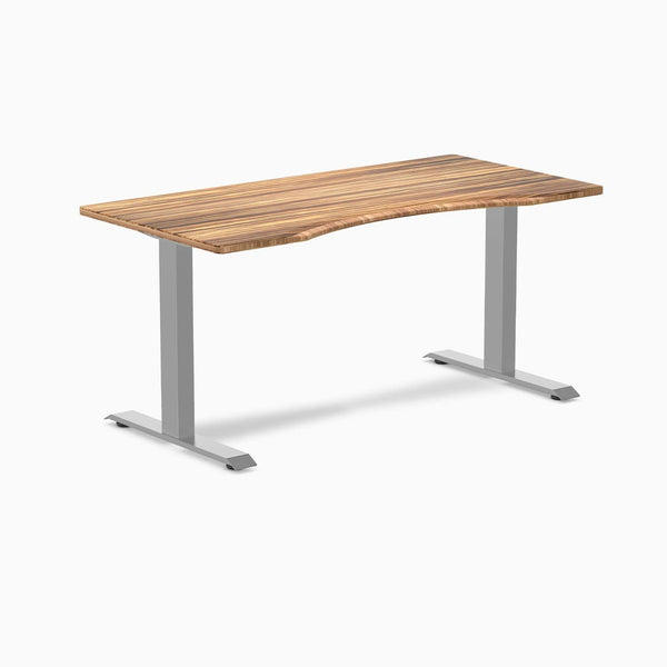 Zero ergo tiger bamboo fixed office desk - Desky