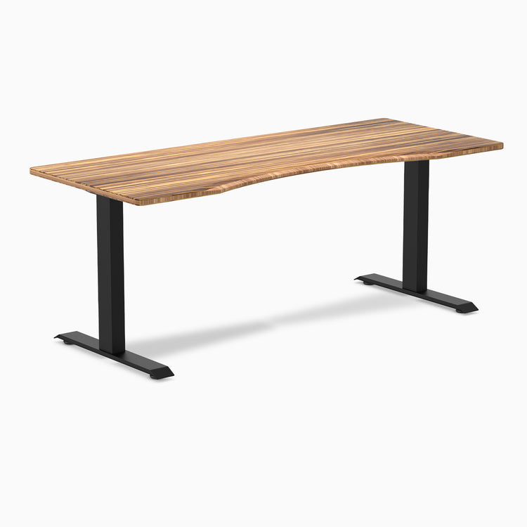 Zero ergo tiger bamboo fixed office desk - Desky