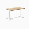 Desky zero hardwood white ash fixed office desk