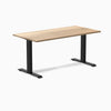 Desky zero hardwood white ash fixed office desk