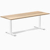 Desky zero hardwood white ash fixed office desk