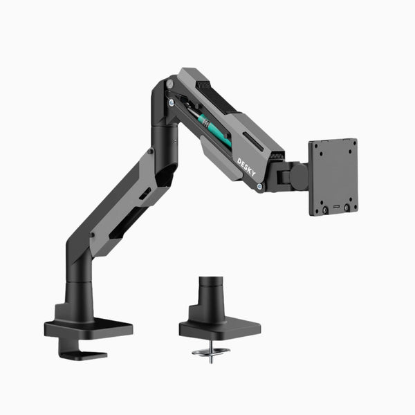 Grey and black monitor arm hercules - Desky