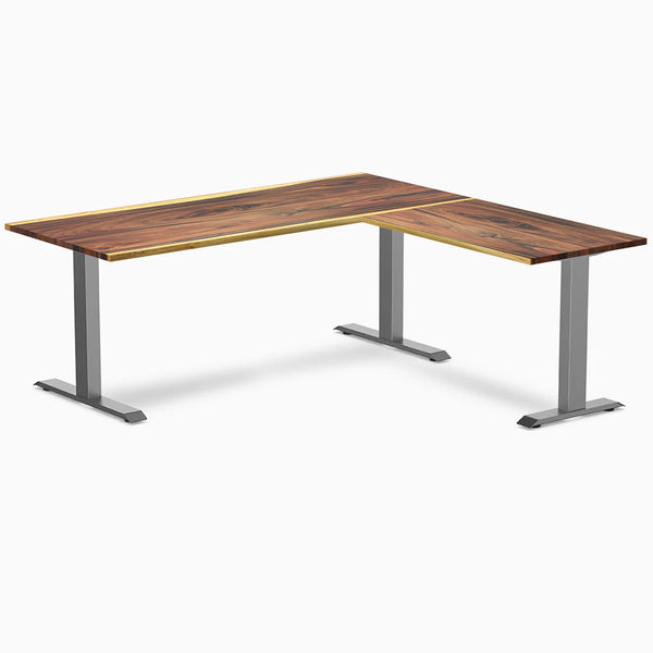 Desky Zero Hardwood L-Shape Office Desk-Desky® Australia