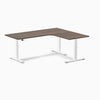 Desky L-Shape Melamine Sit Stand Desk-jarrah legno Desky®