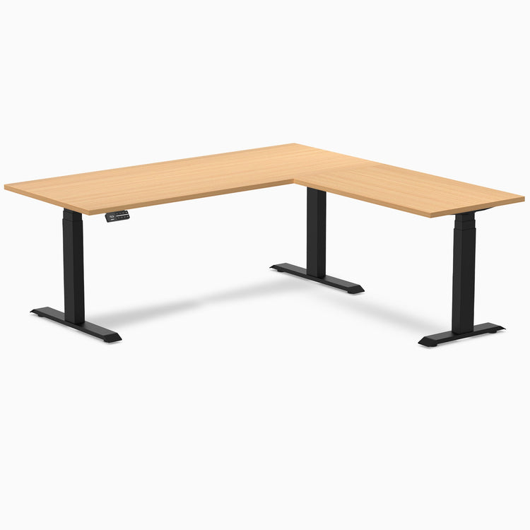 Desky L-Shape Melamine Sit Stand Desk