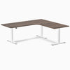 Desky L-Shape Melamine Sit Stand Desk-jarrah legno Desky®