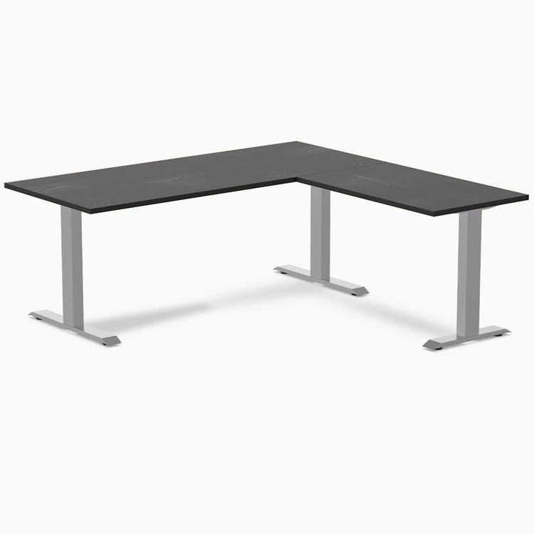Desky Zero Hardwood L-Shape Office Desk