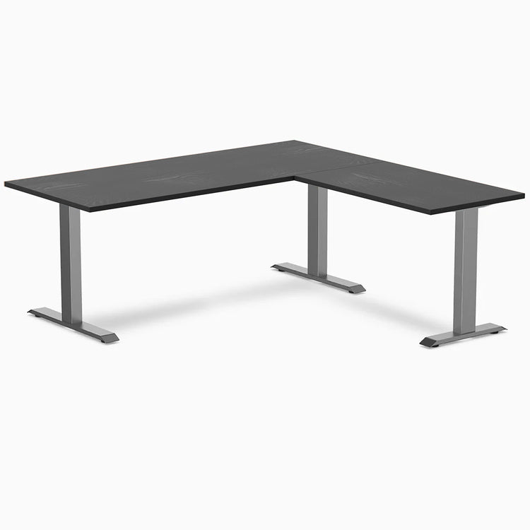 Desky Zero Hardwood L-Shape Office Desk