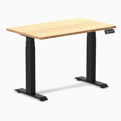 Electric dual mini bamboo standing desk bamboo - Desky
