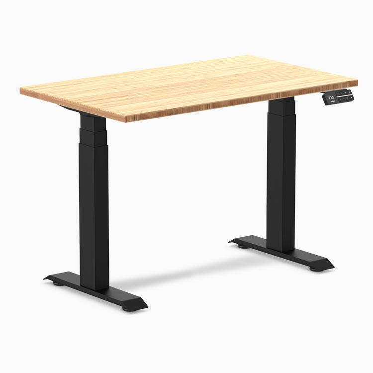 Electric dual mini bamboo standing desk bamboo - Desky