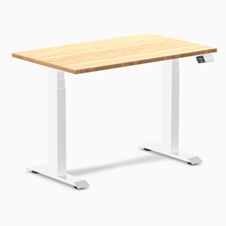 Electric dual mini bamboo standing desk bamboo - Desky