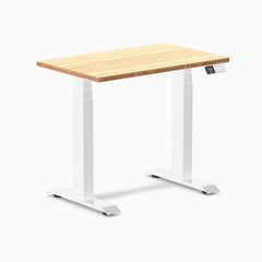 Electric dual mini bamboo standing desk bamboo - Desky