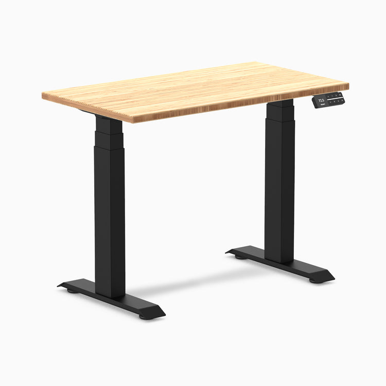 Electric dual mini bamboo standing desk bamboo - Desky