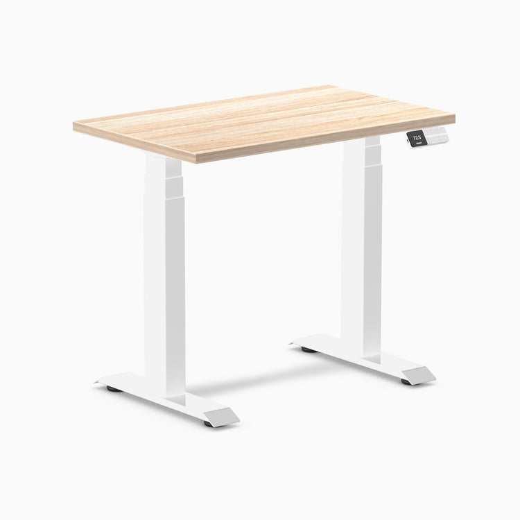 Desky Dual Mini Sit Stand Desk-classic oak Desky®