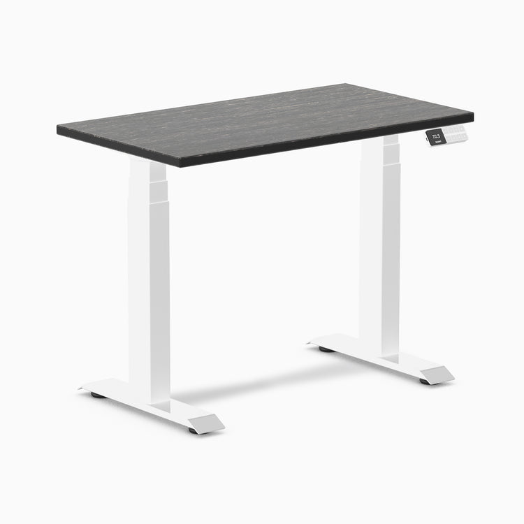 Electric dual mini bamboo standing desk dark bamboo - Desky