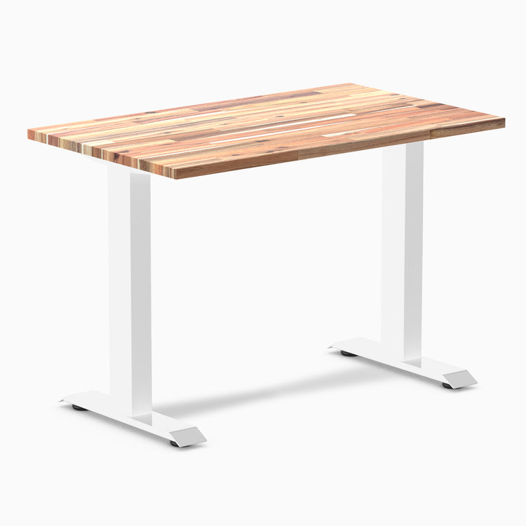 Desky Zero Mini Softwood fixed Office Desk acacia 