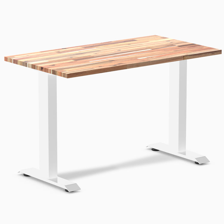 Desky Zero Mini Softwood fixed Office Desk acacia 