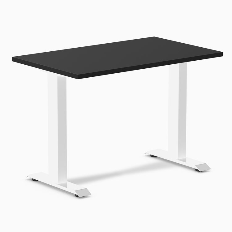 Desky fixed mini melamine desk black melamine