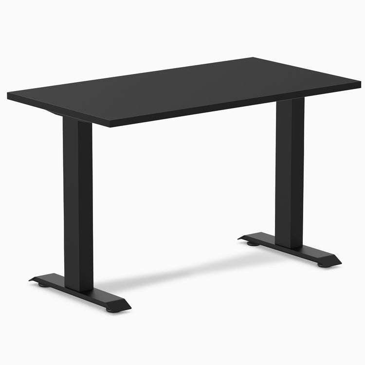 Desky fixed mini melamine desk black melamine