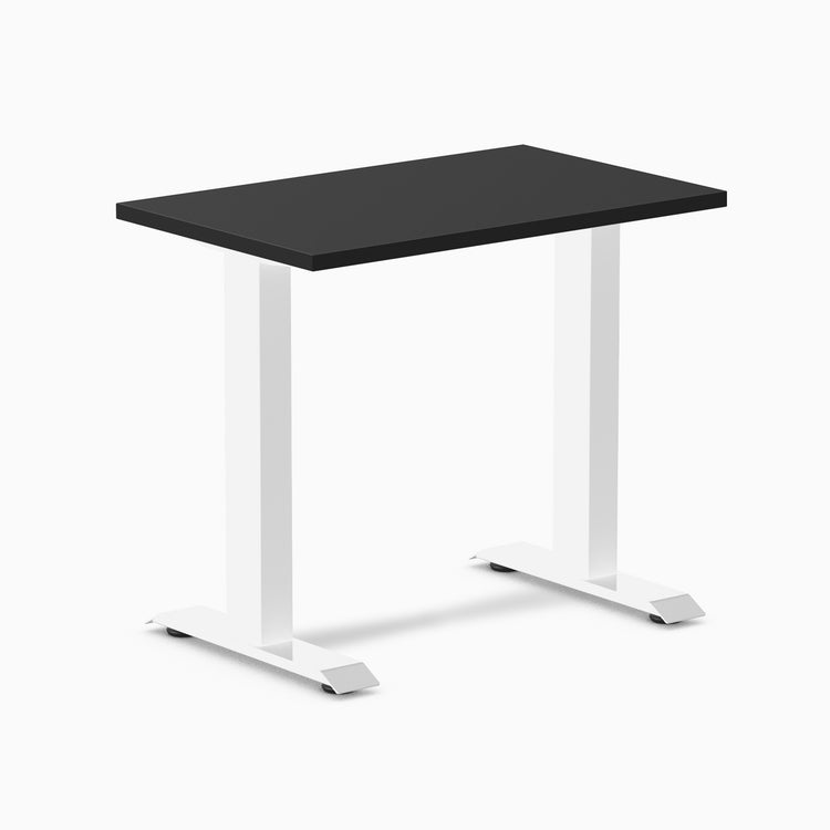 Desky fixed mini melamine desk black melamine