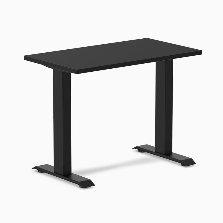 Desky fixed mini melamine desk black melamine