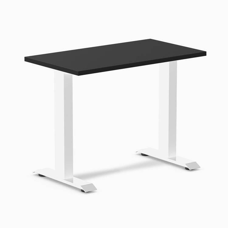 Desky fixed mini melamine desk black melamine