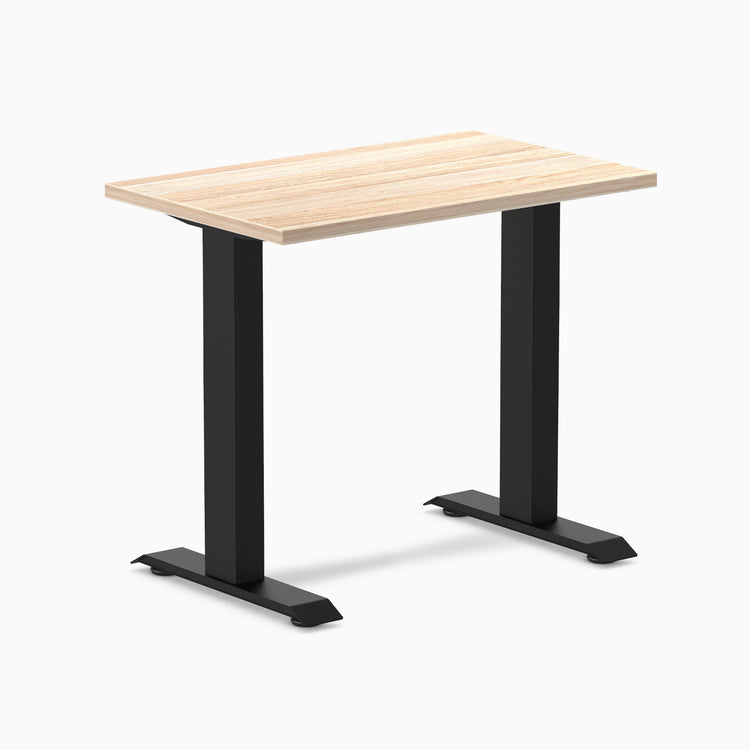 Desky fixed mini melamine desk classic oak