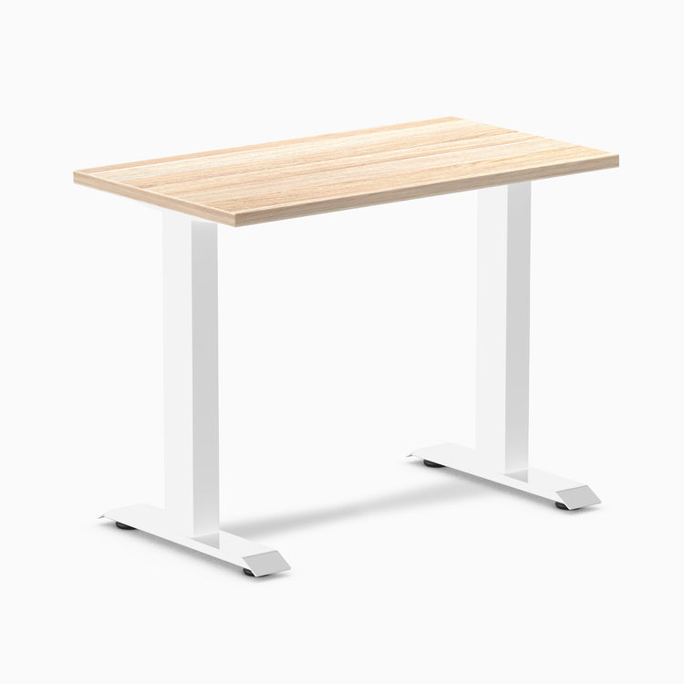 Desky fixed mini melamine desk classic oak