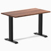 Desky zero mini hardwood fixed desk hardwood walnut - Desky