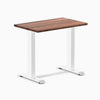 Desky zero mini hardwood fixed desk hardwood walnut - Desky