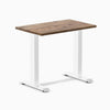 Desky zero mini hardwood fixed desk hardwood natural walnut - Desky