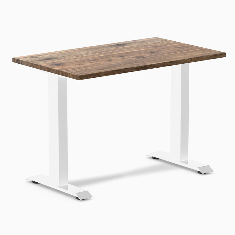 Desky zero mini hardwood fixed desk hardwood natural walnut - Desky