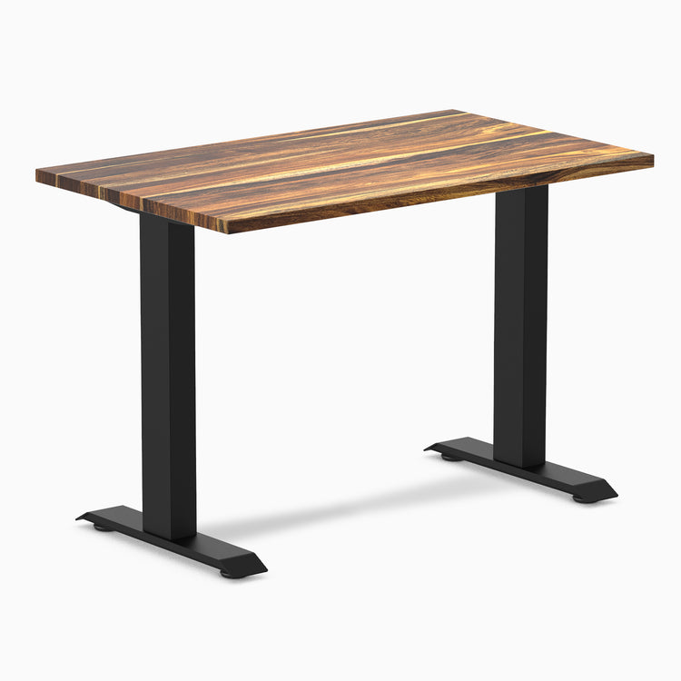 Desky zero mini hardwood fixed desk pheasantwood - Desky