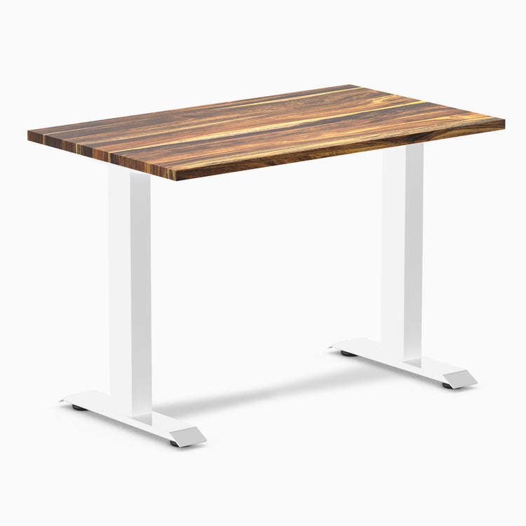 Desky zero mini hardwood fixed desk pheasantwood - Desky