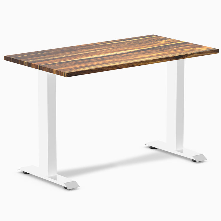 Desky zero mini hardwood fixed desk pheasantwood - Desky