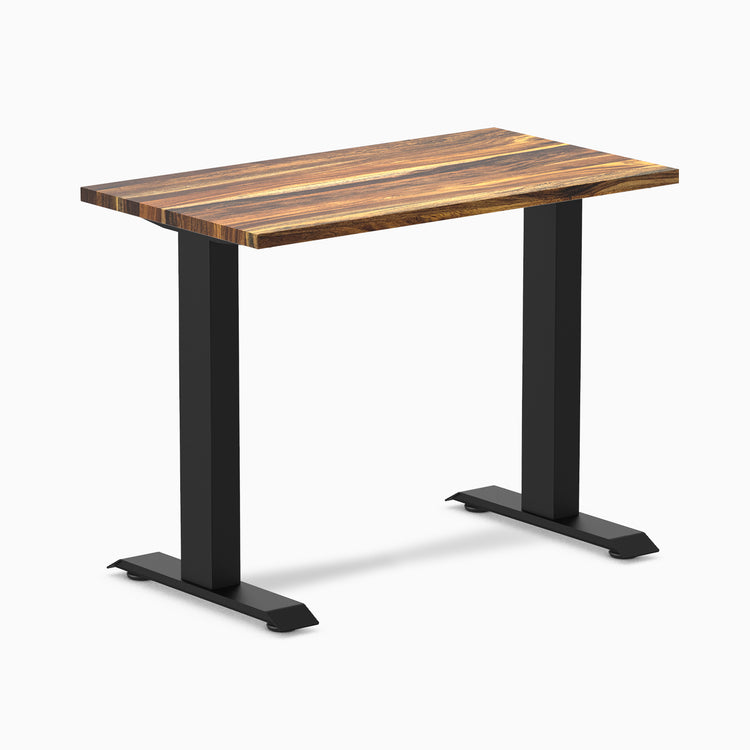 Desky zero mini hardwood fixed desk pheasantwood - Desky