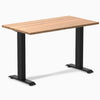 Desky zero mini hardwood fixed desk hardwood red oak - Desky