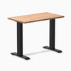 Desky zero mini hardwood fixed desk hardwood red oak - Desky