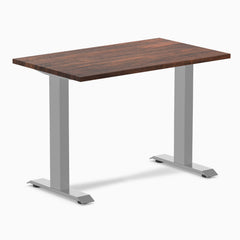 Desky Zero Mini Softwood Office Desk, American Rustic Pine desktop, Grey frame