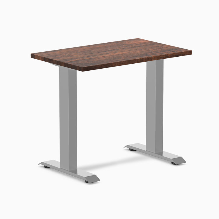 Desky Zero Mini Softwood fixed Office Desk rustic pine