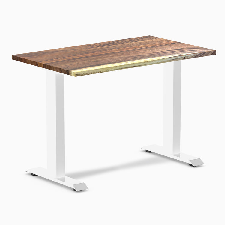 Desky zero mini hardwood fixed desk hardwood saman - Desky