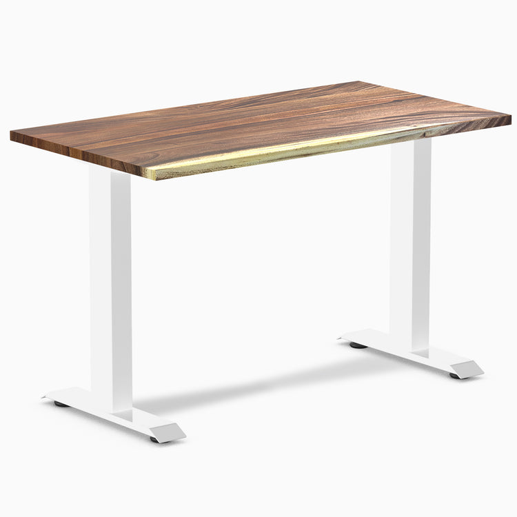 Desky zero mini hardwood fixed desk hardwood saman - Desky