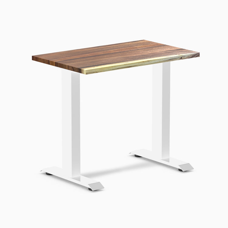 Desky zero mini hardwood fixed desk hardwood saman - Desky