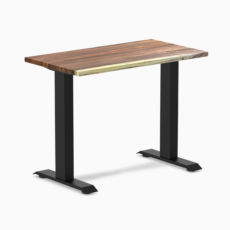 Desky zero mini hardwood fixed desk hardwood saman - Desky