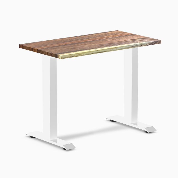 Desky zero mini hardwood fixed desk hardwood saman - Desky