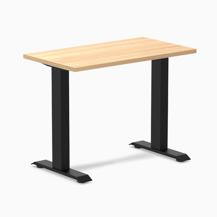 Desky fixed mini melamine desk sublime teak