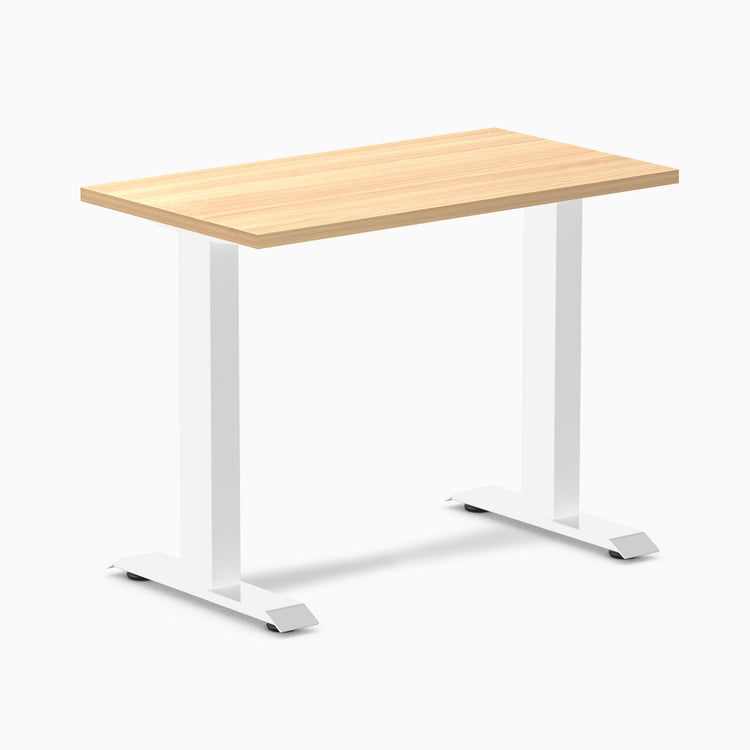 Desky fixed mini melamine desk sublime teak