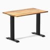 Desky zero mini hardwood fixed desk hardwood teak - Desky