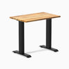 Desky zero mini hardwood fixed desk hardwood teak - Desky