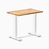 Desky zero mini hardwood fixed desk hardwood teak - Desky